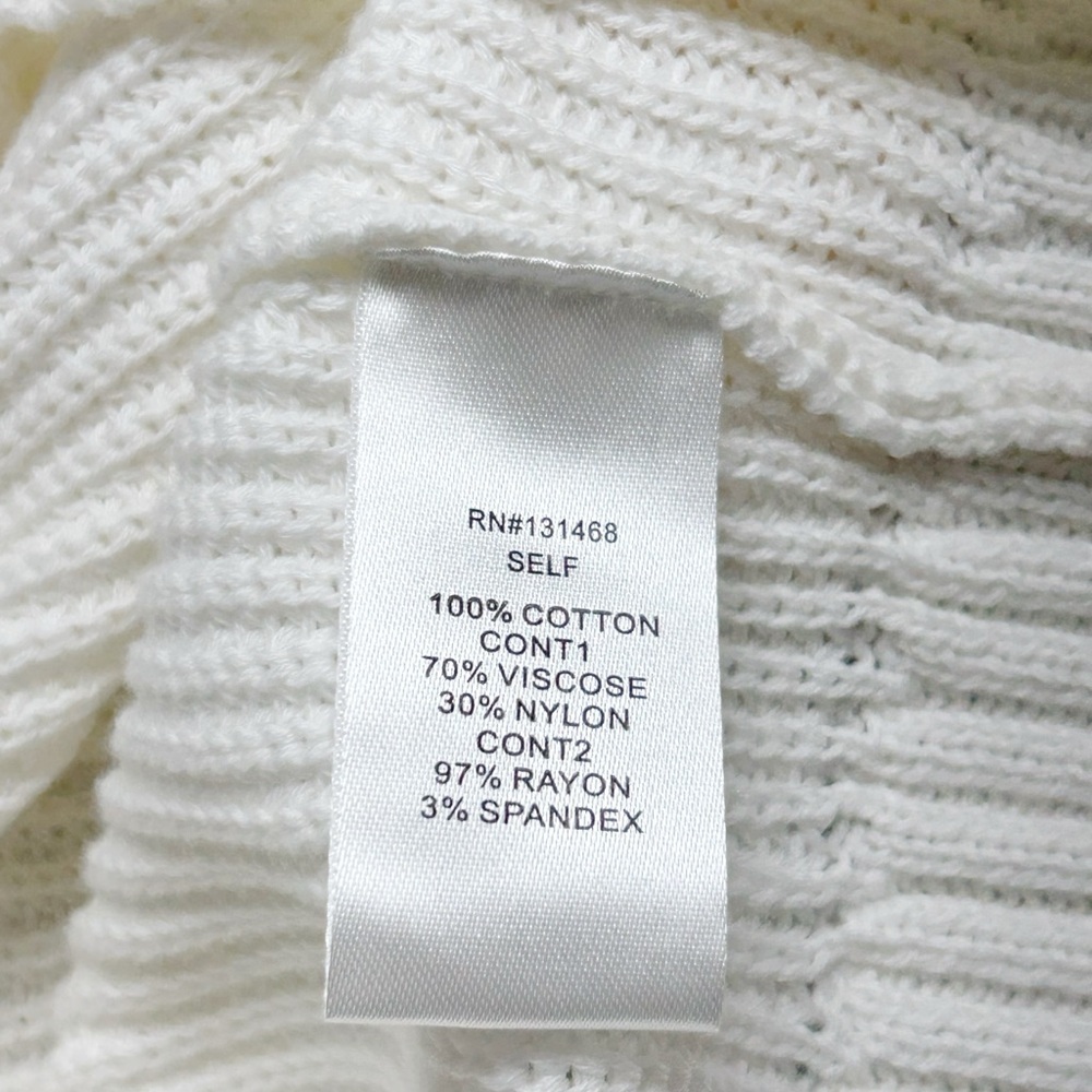 Fate White Sweater With Patchwork Bubble Sleeves - image 6